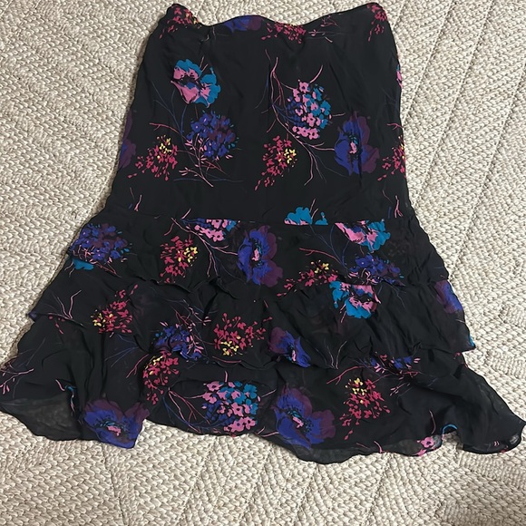 Floral silk skirt - Picture 3 of 4